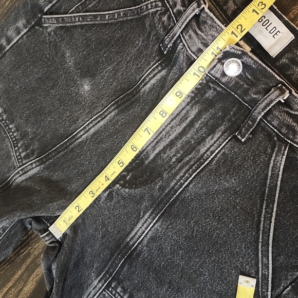 AGOLDE Cooper Black Cargo Jeans Size 25 Straight Leg - Picture 7 of 12